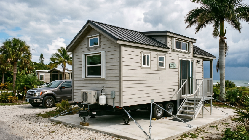 Storm resistant park model house
