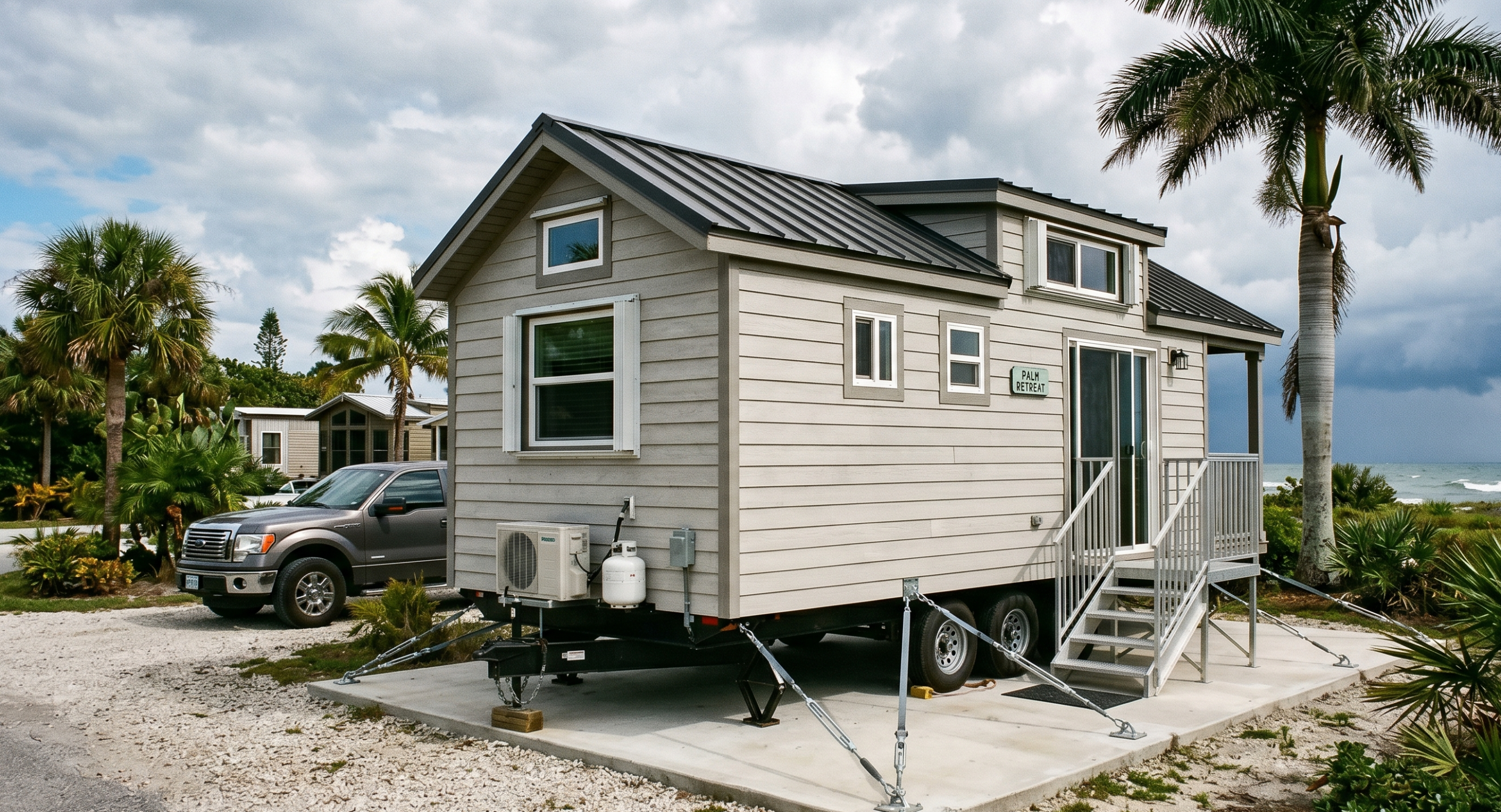 Storm resistant park model house