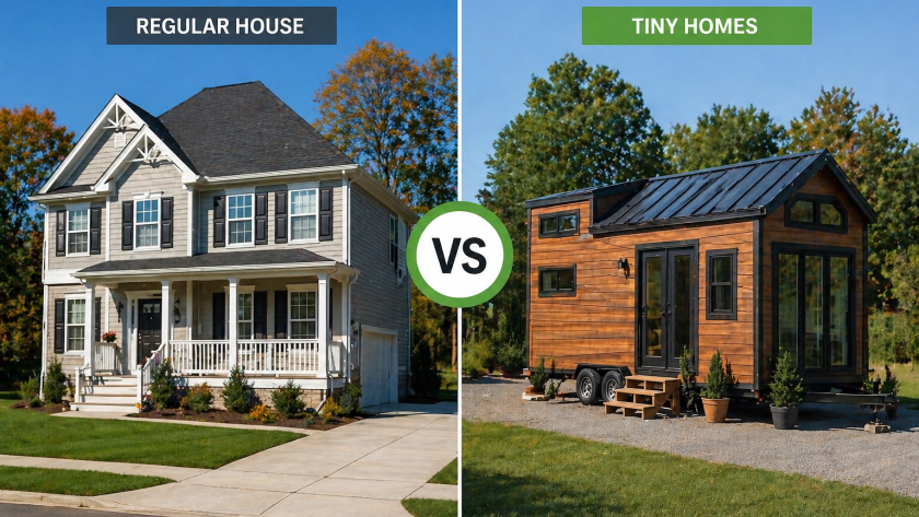 tiny homes vs regular homes