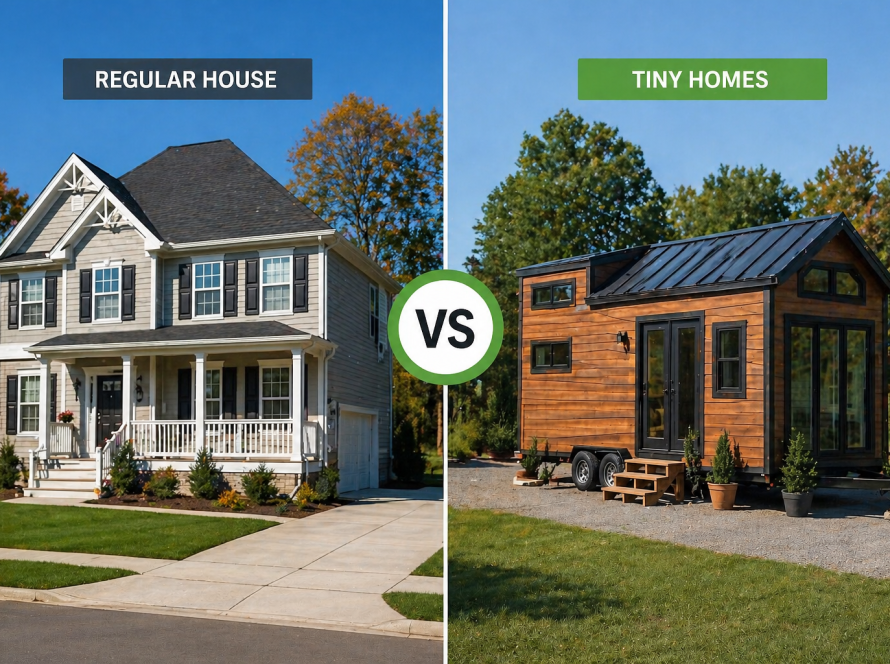 tiny homes vs regular homes