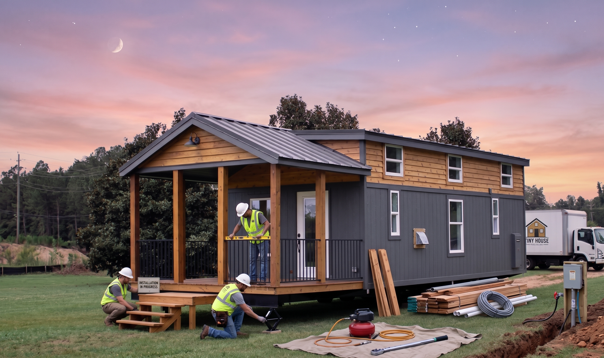 Step-by-step guide to the tiny house installation process