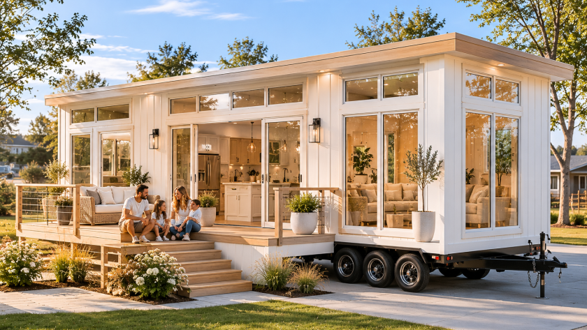 Family of Four Live in a Park Model Home