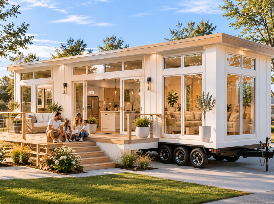 Family of Four Live in a Park Model Home