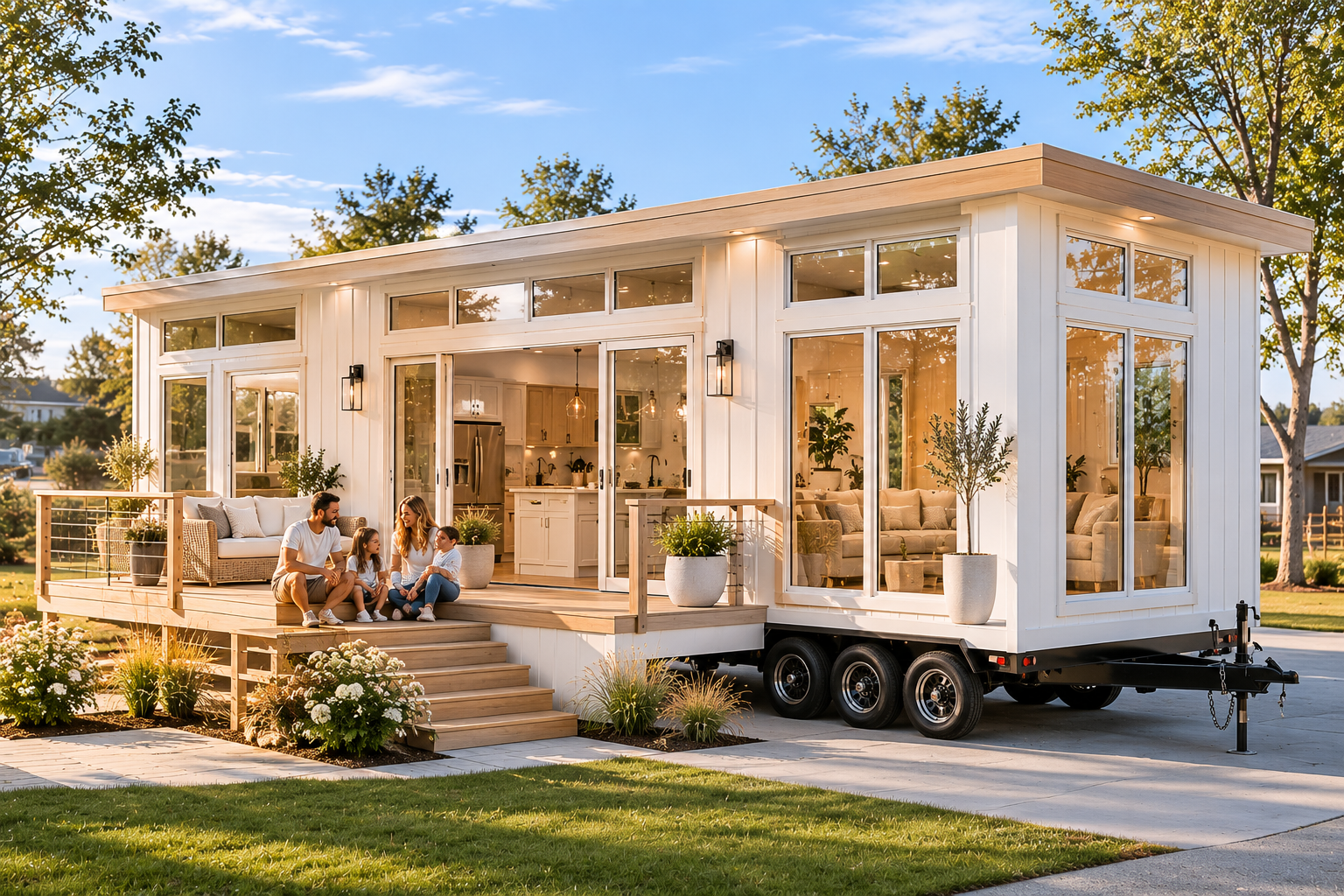 Family of Four Live in a Park Model Home