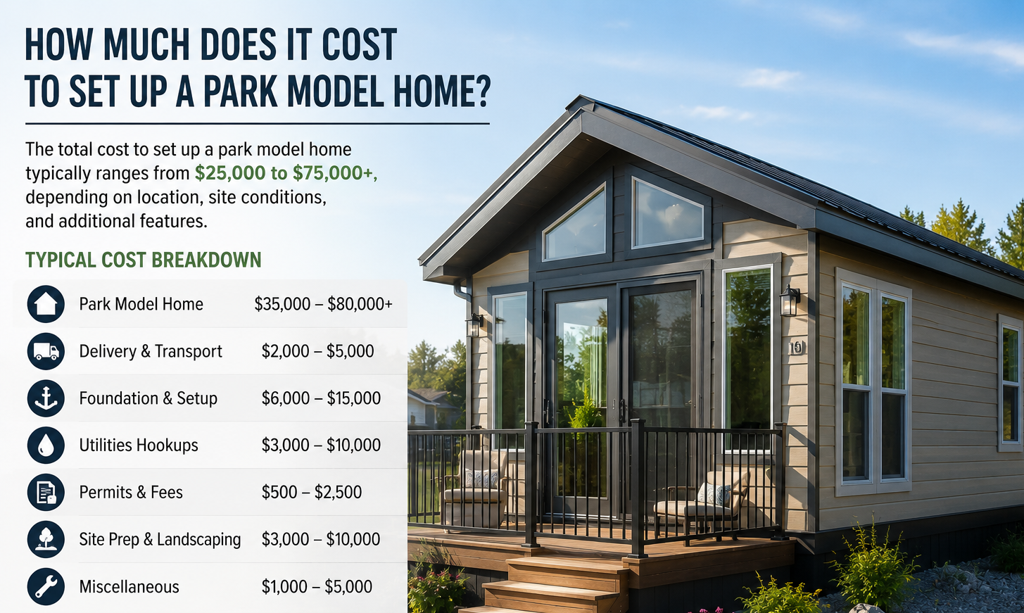 How Much Does It Cost to Set Up a Park Model Home